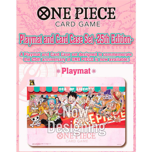 One Piece Card Game Playmat and Card Case Set 25th Edition